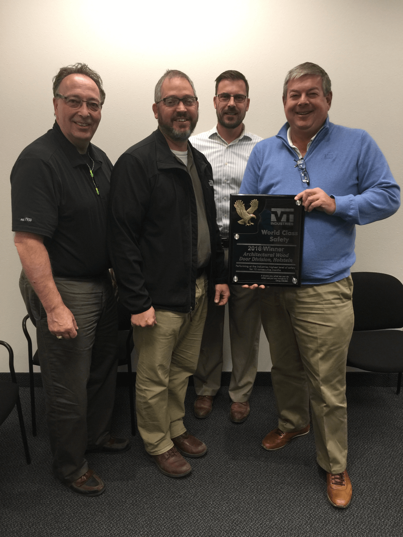 VT Holstein Achieves World Class Safety Status VT Industries Inc.